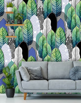 Exotic Heliconia Leaves Wallpaper